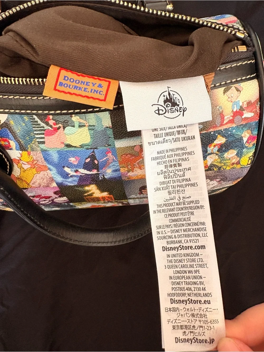 Dooney & Bourke “Golden Age” Disney Film Scenes Purse